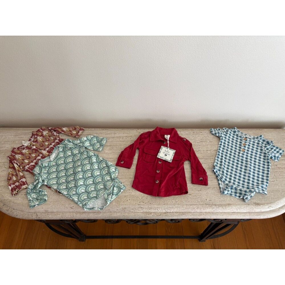 Lot of 4 Kate Quinn Bamboo Pieces - 3-6m
